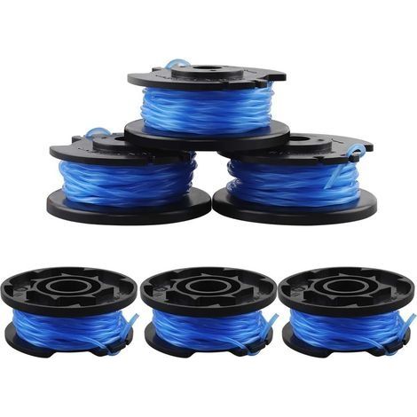 6 Pièces Bobine Coupe Fil Ryobi Bobines de Rechange pour Câble d'Alimentation Automatique Ryobi One + AC14RL3A-18V 24V 40V Ryobi Bobines de Fil pour Coupe-Bordure (1/5)