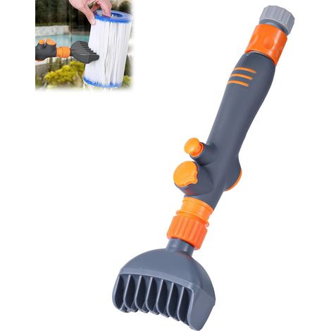 Duurzame reiniger voor zwembad- en spafilterpatronen.
Eenvoudig te gebruiken reinigingsgereedschap voor zwembad- - jacuzzi- en spafilters. (1/5)