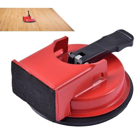 Outil Pose Lames de Sol – Ventouse Réglable, Parquet, Stratifié et Vinyle, Rouge (1/5)