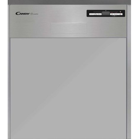 Candy – Lave-vaisselle semi-intégré 13 couverts – Classe d'efficacité énergétique E – Niveau sonore 46 dB – Acier inoxydable – Consommation 10,4 L/cycle (1/5)