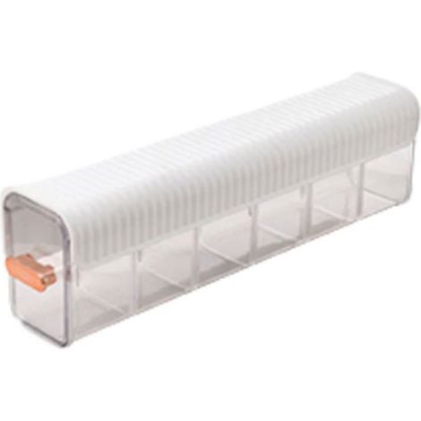Organisateur Sous-Vêtements Mural - Boîte Rangement Transparente Adhésive 6 Compartiments 36 x 8,3 x 10,7 cm (1/5)