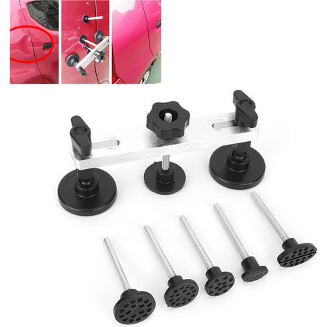 Kit de réparation aluminium professionnel pour débosselage sans peinture, pont extracteur de bosses, outil de retrait de carrosserie (1/5)