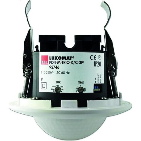 PD4-M-TRIO-3P-FP détecteur de présence trio 3 alimentations faux plafond LUXOMAT 92746 (1/4)