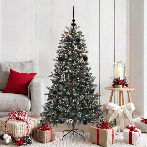 Künstlicher Weihnachtsbaum Grün 150 cm PVC, Plastik und Stahl