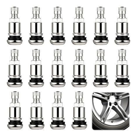 Universal 11.3 mm Metal Tyre Valve for Cars, Motorcycles, Trucks Silver (1/5)