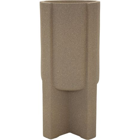 Cache-Pot Design "Moai" 80cm Marron (1/5)