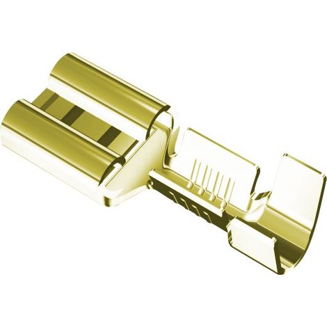 Terminale femmina 6,3x0,8 sezione 1-2,5 ottone