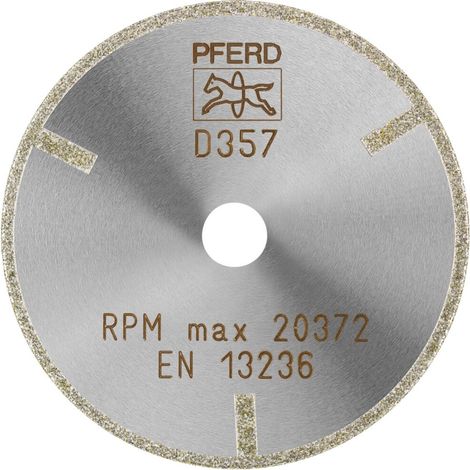 PFERD TOOLS Diamant-Trennscheibe D1A1R 75x2,0x10,0mm D357 (grob) mit Schutzsegment für GFK/CFK (1/5)