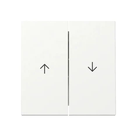 Gira Tasto bilanciere 2f freccia System 55 bianco puro m [329427], 3294 27