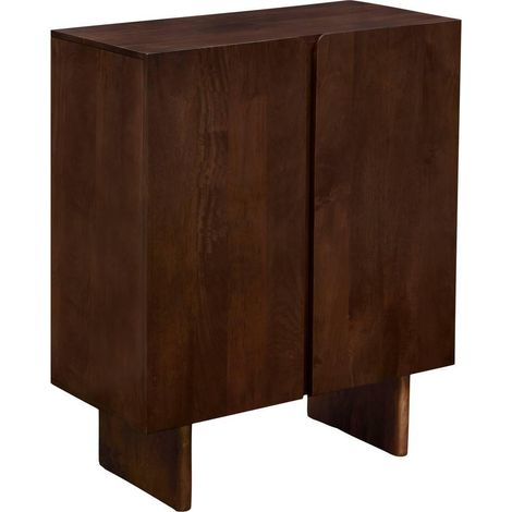Buffet 2 Portes en Bois "Nyero" 80cm Marron (1/5)