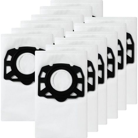 lot de 12 sacs d'aspirateur pour kärcher 2.863-006.0 sacs filtrants en non-tissé 487 wd4 wd5 wd6 wd5p wd6p premium mv4 mv5 mv6 sacs filtrants pour aspirateur humide et sec (1/4)