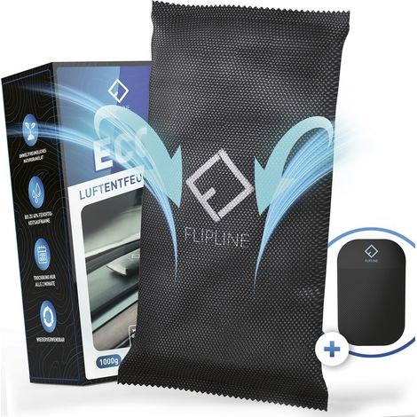 Déshumidificateur de voiture 2 x 1 kg + tampon antidérapant réutilisable pour voiture contre la buée – Coussin d'humidité en granulés naturels (1/5)