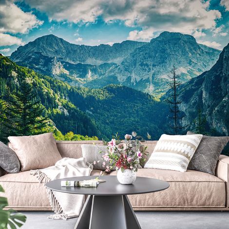 Papier peint panoramique - Montagnes - 325 cm x 217 cm (1/4)