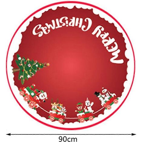 Parure de lit de Noël à carreaux enneigés, tapis de Noël, tapis de sapin, tapis de sol, décoration intérieure, cadeau de Noël