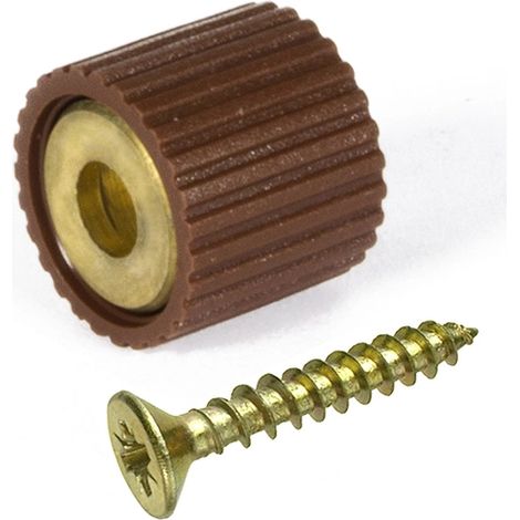 Reggicristalli con vite TPS 3 x 16 in gomma marrone 8 pz