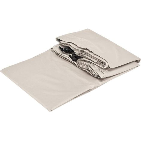 Sarini Housse de protection étanche pour Roue de piscine jardin terrasse piscine taille 490 par 96 cm universel toutes saisons beige (1/5)