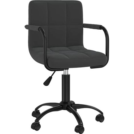 Maison Exclusive - Esszimmerstühle 4 Stk. Drehbar Schwarz Samt (1/5)
