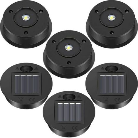 Lot of 6 solar light spare parts, solar lantern components, LED solar panel, shade light