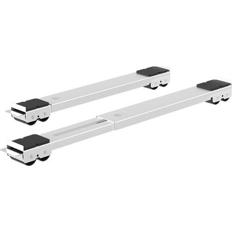 Waschmaschinenständer mit Bremse Set mit 2 mobilen Stahlständern Plattform mit 24 Rädern – Haushaltsgeräte Maximale Traglast 125 kg – 2 m (1/2)