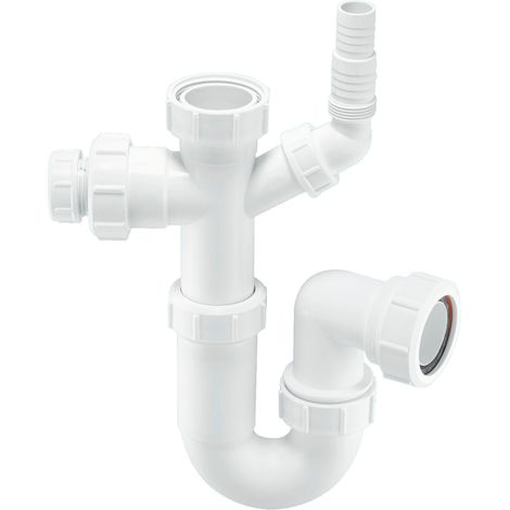 McAlpine ASC10-CO 75mm Water Seal 1½" Multifit Outlet Tubular Swivel Sink Trap with 19/23mm pipe connection