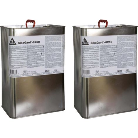 Lot de 2 cires thixotrope anti-corrosion SIKA Sikagard 6250 - Blanc - 10L