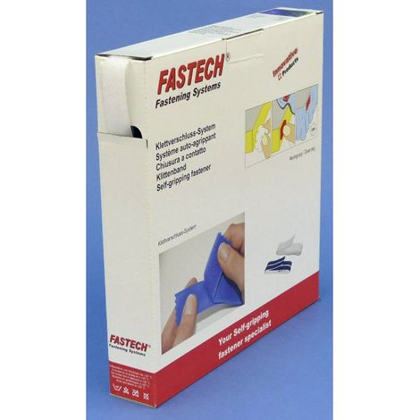 FASTECH® B20-SKL-L-000025 Bande auto-agrippante hotmelt à coller partie velours (L x l) 25 m x 20 mm blanc 25 m W565211 (1/2)