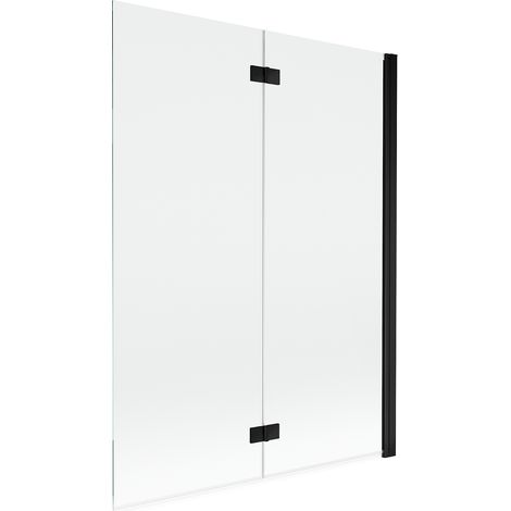 Mexen Mist Duschwand 2-flügelig rechts 130 x 150 cm, transparent, schwarz - 8A9-130-002-70-00-P (1/5)