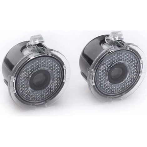 Adatto per proiettore logo specchietto retrovisore Ford LED, logo di benvenuto LED per auto sotto lo specchietto retrovisore, kit di illuminazione per auto, luce di benvenuto fantasma per auto (ron