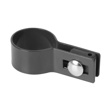 Schelle Strend Pro EUROSTANDARD, 38 mm, Endschelle, anthrazit, RAL7016, für Rundpfosten