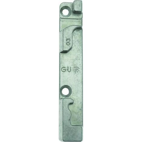 Locinox – Gâche de serrure à crochet H-Métal – Fixation Quick-Fix acier inoxydable – Résistance 1000 kg – Pour profils carrés 40-60 mm