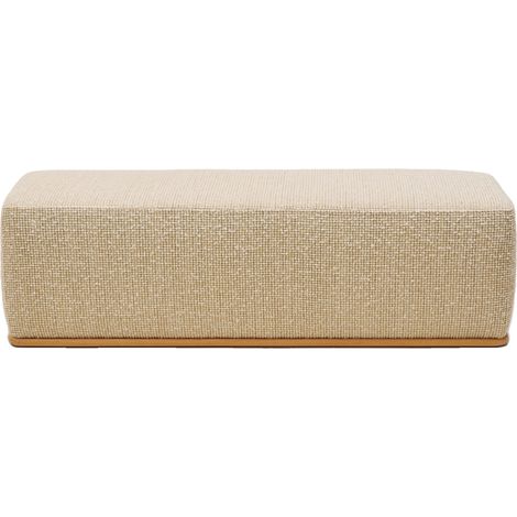 Banc en Bois et bouclette chinée Pietro ARNEL (1/4)