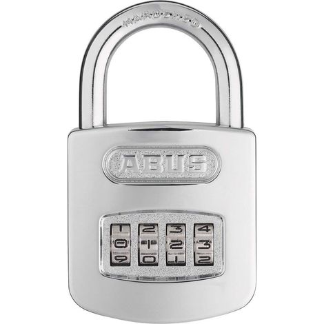 ABUS 320767-160/50C Candado combinación cromado 50 mm 4 dígitos blister (1/4)