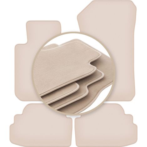 Alfombrillas beige premium para: BMW Serie 1 E82 coup茅 2007-2013 (1/5)
