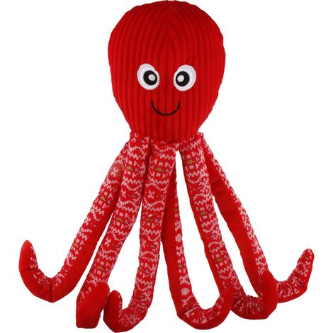 Jouet Noël Pulpa Poulpe Rouge 50 cm pour chien - Flamingo FL-523236 - Flamingo (1/3)