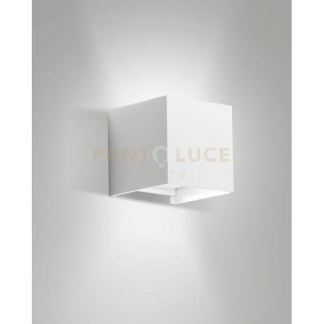 CUBA APPLIQUE DA ESTERNO  A LED DOPPIA EMISSIONE 12W 3000K 1448LM BIANCA IP54