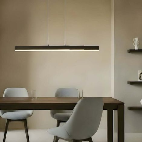 [NEUWERTIG] B-Ware Lucande LED Hängeleuchte Pendelleuchte Torven schwarz CCT ausziehbar (1/2)