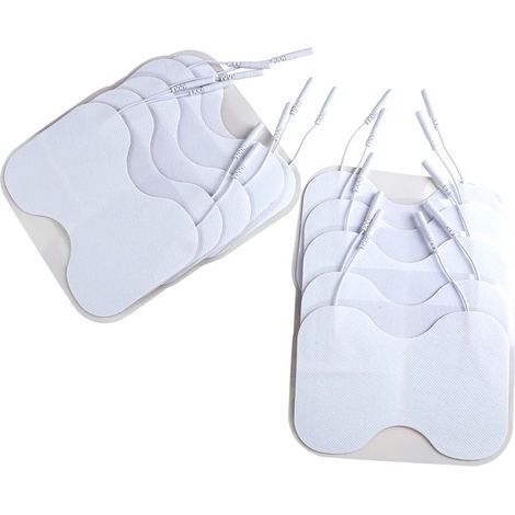 5/10 PTENS EMS-Elektroden für Taillenmassage, Nerven- und Muskelstimulation, Physiotherapie und Abnehmgerät, 2-mm-Stecker, Healthy Care05766-AquaForge