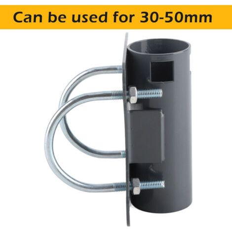 NALOOKAMIC  Support de tuyau pour mât d'antenne Starlink, adaptateur de support Starlink en forme de U, réglable, pour balcon, camping-car, camping-car, balustrade de 30 à 50 mm