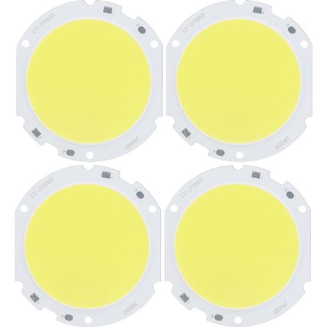 de 4 LED COB rondes de 75 mm haute puissance 24 W 72 82 V