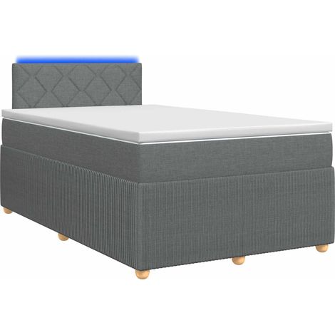 Maison Exclusive - Boxspringbett mit Matratze Dunkelgrau 120 x 19 (1/5)