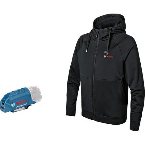 Bosch Professional – Veste chauffante taille S – Imperméable et coupe-vent – 3 zones chauffantes pour confort thermique – Compatible batteries 12V/18V – 6188000EP (1/5)