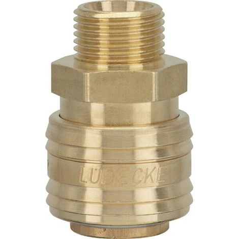 Acopl. r谩pido 3/8" rosca macho L脺DECKE ES38AAB (1/2)