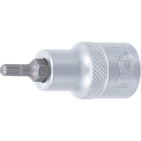 BGS Punta de destornillador Vaso interior 12,5 mm (1/2") Poligonal interior (para XZN) M5 - 4350 (1/2)
