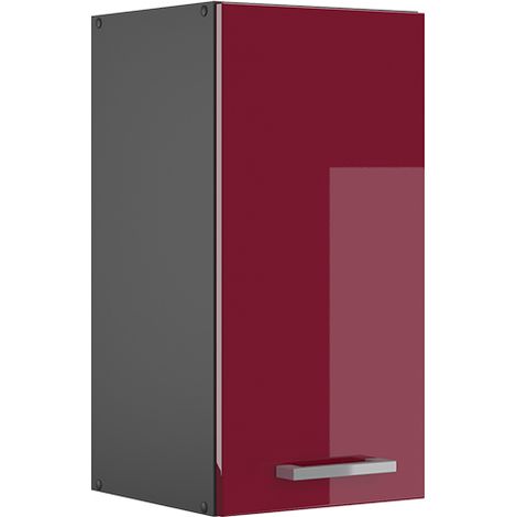Hängeschrank R-Line, Bordeaux Hochglanz, 30 cm, Vicco