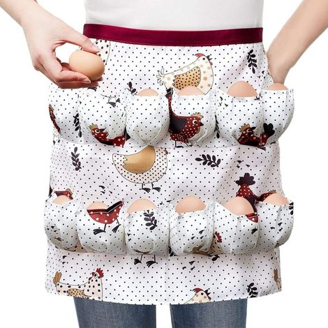 Bardusch-Tablier de Collecte d'Œufs avec Poche de Stockage pour Poule, Canard, Oie - Adulte (M) (1/4)