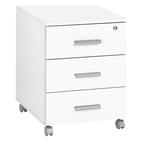 Caisson mobile 3 tiroirs blancs Exprim - Maxiburo (1/3)