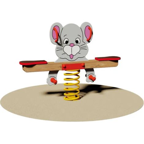 Gioco a molla Topino 914 H75cm EN 1176 bambini 3-8 anni 2 posti Giochipark