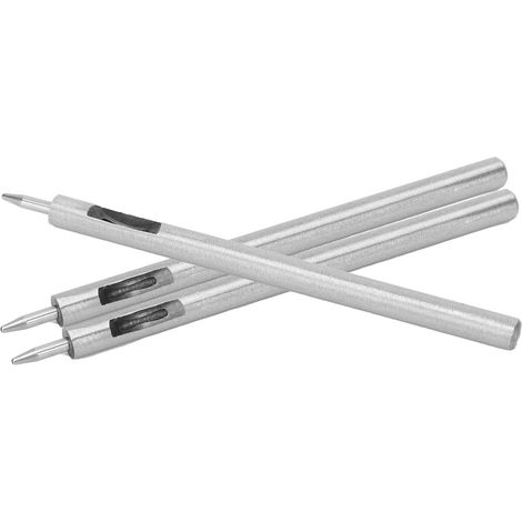 3pcs 0.51.8mm fine straight round punch, all-steel punch, DIY leather punch (1mm3) (1/5)