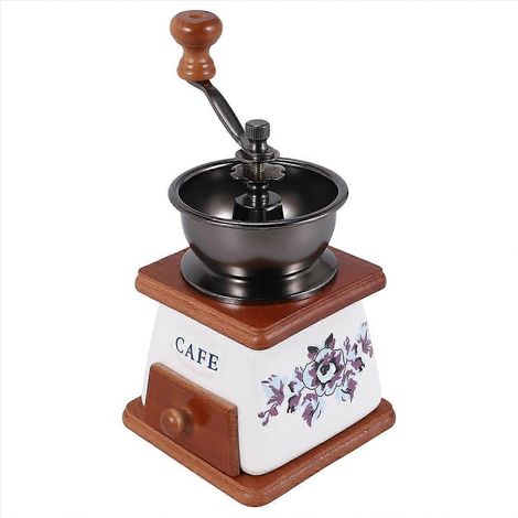 Moulin à café manuel domestique avec meule céramique, broyeur à grains portatif pour usage quotidien (1/5)