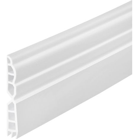 Türdichtung – Winddicht – Hält Zugluft fern – Extra dickes TPE-Material – 1 Meter Länge – Weiß (1/5)